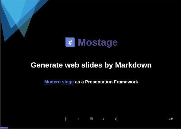 Mostage JS Demo Screenshot